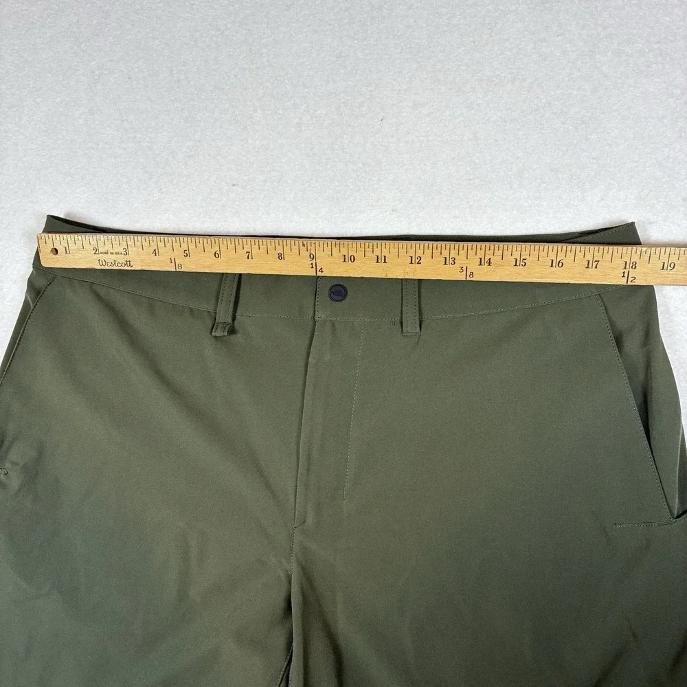 North Face Shorts Mens 36 Olive Green Paramount Stretch Hiking Outdoor Camping
